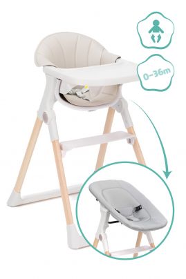 Kinderstoel 2 in 1 - Newborn Set - Creme
