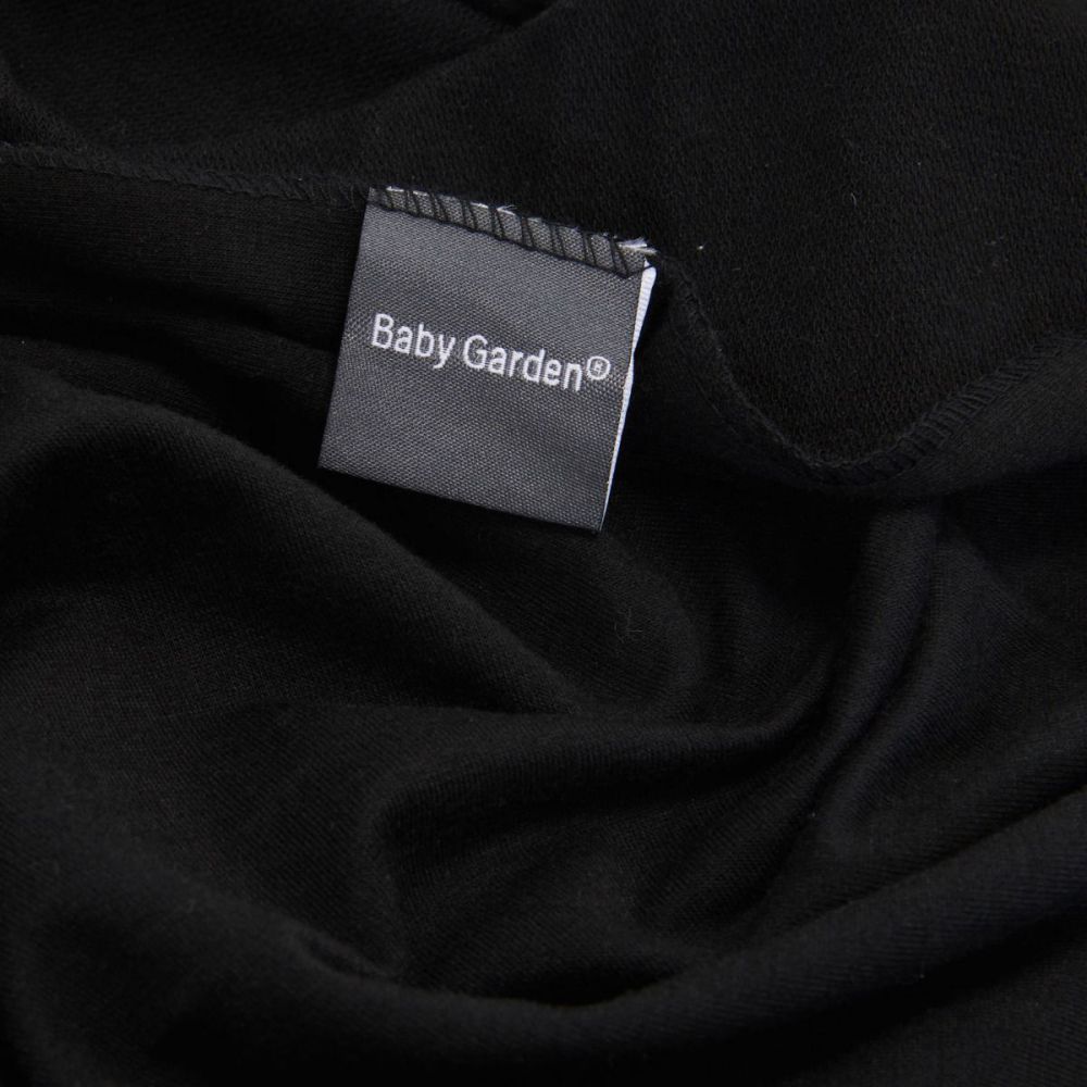 Baby Garden draagdoek zwart - Original - Gratis slabbetje