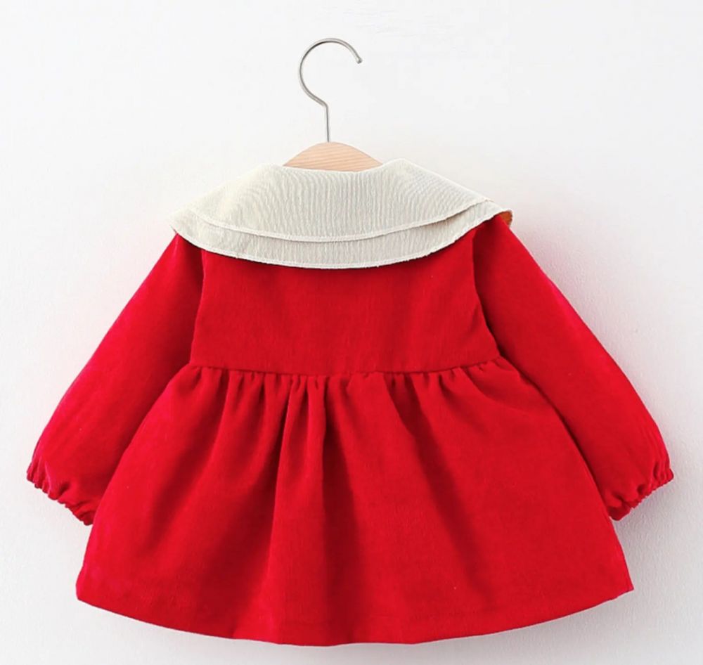 Baby Garden jurkje rood met strik