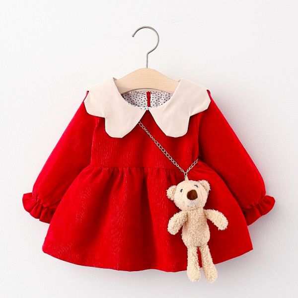 Baby Garden baby jurkje rood - knuffel