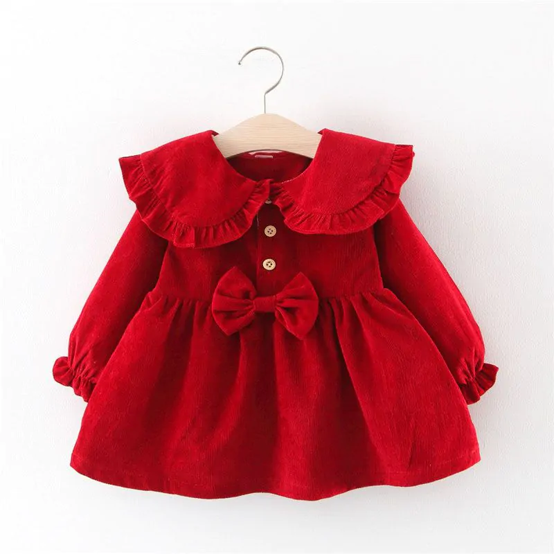 Baby Garden baby jurk rood chique Babygarden.nl